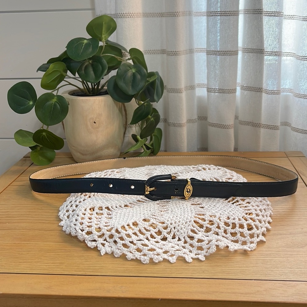 Christian Dior Vintage Navy Blue Belt. SZ Lg